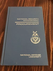Vintage 1978 National Security Management, Procurement, National Defense Univers - Picture 1 of 4