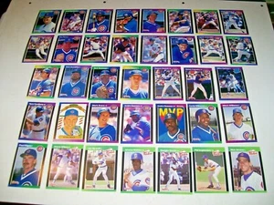 1989 Donruss & Rookies Traded Chicago Cubs Team Set of 37 Sandberg Maddux Dawson - Picture 1 of 6