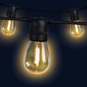 41m LED Festoon String Lights Christmas Decorations Wedding Party Outdoor Garden - Picture 1 of 8