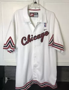RAR Vintage Nike Chicago Bulls Warm Up Shirt Jordan 84 Retro Gr. XXL - Bild 1 von 9