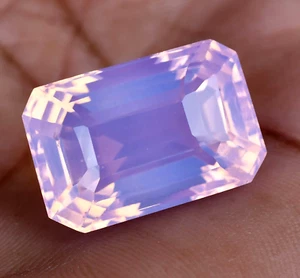 Natural Pink Opal 36.50 Ct Emerald Certified Unheated Welo Australian Gemstone - Picture 1 of 7