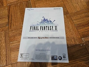 2003 Final Fantasy XI 11 Print Ad/Poster PC PS2 Authentic Official Art - Picture 1 of 1