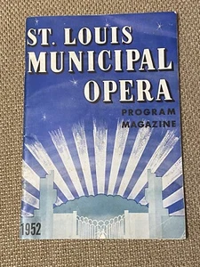 Vintage Opernprogramm St Louis MUNY 1952 "Babes In Toyland" Werbung - Bild 1 von 21