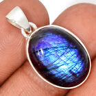 Treated Red Flash Labradorite 925 Sterling Silver Pendant Jewelry CP23655