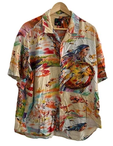 Jams World Vintage Button Up Hemd Indianer Herren Large LESEN LESEN LESEN - Bild 1 von 22