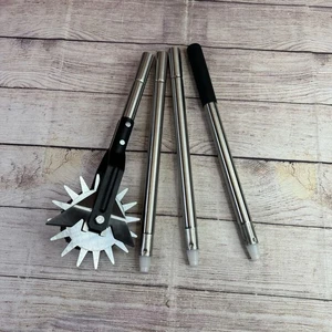 Ruota Rotante Bordo Attrezzo Prato Passeggino 58,3” Manuale Tagliaerba Regolabile - Foto 1 di 12