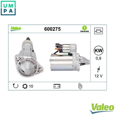 STARTER 600275 FOR HYUNDAI KIA B3LA/G3LA 1.0L 3cyl GRAND i10G4LA 1.2L 4cyl 1.2L - Image 1 of 4