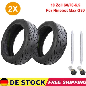 2stk Für Ninebot Max G30 Gummi Reifen 10x2.5 60/70-6.5 E Scooter Elektroroller - Bild 1 von 14