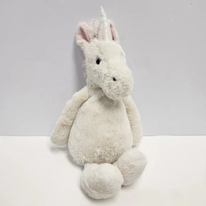 Jellycat Bashful Unicorn White with Pink Mane 12" plush - Picture 1 of 6