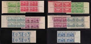 1937 Army Navy Sc 785-794 set of 10 MNH plate blocks of 4 premium (G1 - Picture 1 of 3