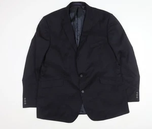 Pierre Cardin Mens Blue Wool Blazer, Size 44L - Picture 1 of 12