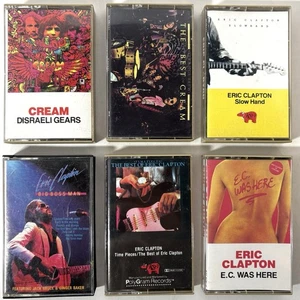 Cream Eric Clapton Cassette Tapes Lot Disraeli Gears Slow Hand Strange Brew Best - Picture 1 of 9