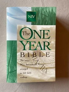 The One Year Bible The entire NIV arranged in 365 daily readings 1986 Study PB - Picture 1 of 4