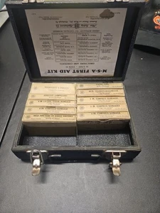Caja de botiquín de primeros auxilios MSA para electrodomésticos de seguridad minera (S4L) con la mayoría del contenido 13" x 9,5" - Imagen 1 de 6