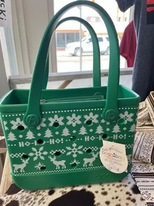 BOGG BAG ORIGINAL UGLY GREEN SWEATER CHRISTMAS THEME NEW! BABY BOGG BAG - Picture 1 of 3