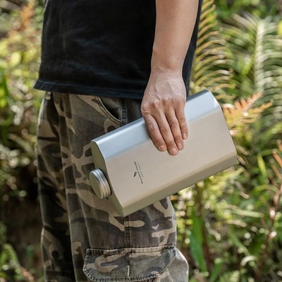 BOUNDLESS VOYAGE 2500ML Titanium Water Bottle Ultralight Leakproof Canteen for Outdoor Camping