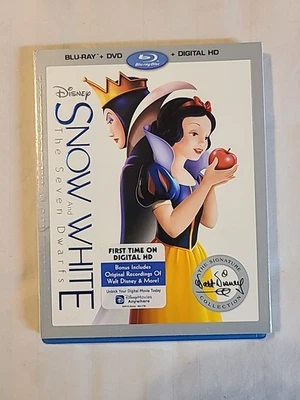 SNOW WHITE  and the Seven Dwarfs WITH SLIPCOVER.., BR+DVD+Digital Code  New - Image 1 of 4