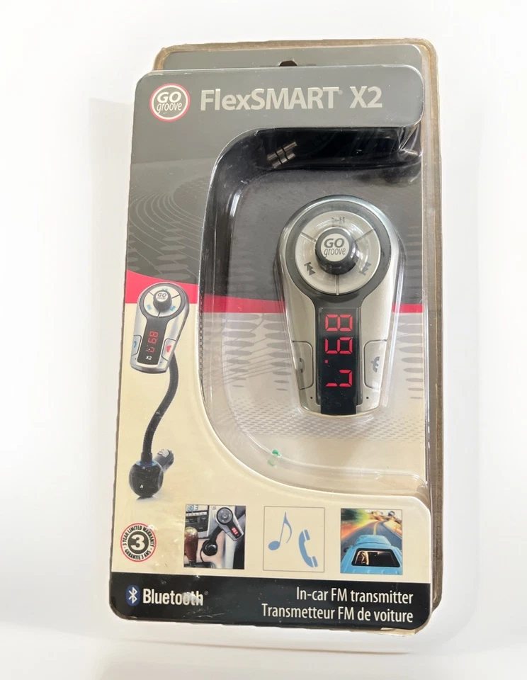 Go Groove Flex Smart X2 Bluetooth Car Radio FM Transmitter With USB Charging - Image 1 of 4