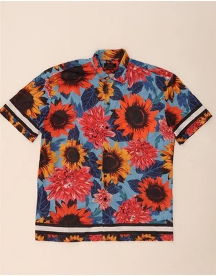 ZARA Mens Relaxed Fit Short Sleeve Shirt Medium Multicoloured Floral BI12 - Image 1 of 3