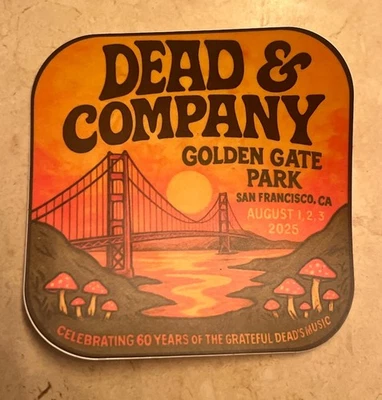Grateful Dead Sticker 60th Golden Gate Park 2025 | GD60 | Dead & Co