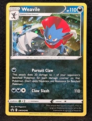 Pokemon TCG Weavile (Cosmos Holo) SWSH: Sword & Shield Promo Cards SWSH246 NM - Image 1 of 2