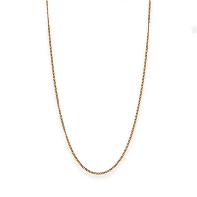 9ct Rose Gold Fine Curb Chain - 16/18" - 2.5g - Image 1 of 4