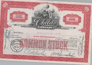CHILDS COMPANY.......1955 STAMMAKTIENZERTIFIKAT - Bild 1 von 1