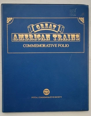 Great American Train Commemorative Stamp Folio & "All Aboard" 20 stamp sheet - Image 1 of 4