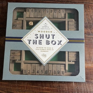 2-4-Player 10 Number Shut The Box Dice Game. Family Party Porch Pub Game - Picture 1 of 6