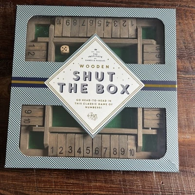2-4-Player 10 Number Shut The Box Dice Game. Family Party Porch Pub Game - Image 1 of 4