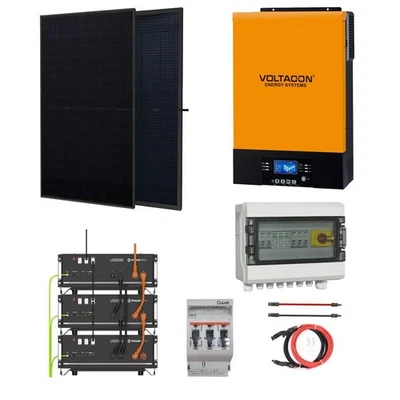 5kW Solar Off-Grid Kit Conversol JA Solar 440W Panels LiFePO4 US5000C Ready - Bild 1 von 4
