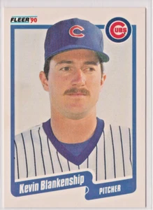 Kevin Blankenship Chicago Cubs Pitcher 1990 Fleer Card # 28 - Picture 1 of 3