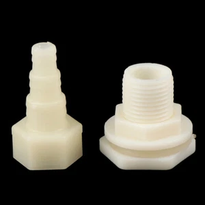 1/2" tank Bulkhead Pipe Joints bucket inlet outlet connector water tank drainage - Picture 1 of 12