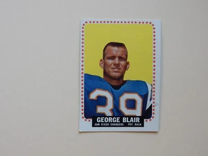 1964 Topps Football Trading Card # 156 - George Blair - Sand Diego Chargers - DB - Picture 1 of 2