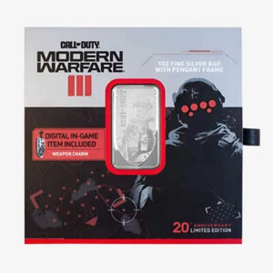 Call of Duty Anniversary Bar | 1oz Silver PAMP Collectible - Picture 1 of 6