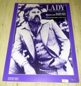 Kenny Rogers Sheet Music - Lady (1980) - Picture 1 of 1
