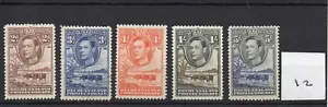 Bechuanalandia (12) George V1 1938 - definitivos - 5 valores - como nuevo - SG Cat £58 - Imagen 1 de 1