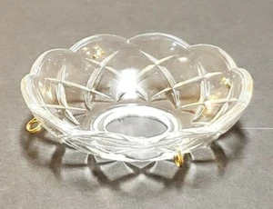 NUEVO 3/8" VIDRIO PRENSADO BOBECHE CON 4 PINES DE LATÓN ARAÑA PARTE 21925JB - Imagen 1 de 5