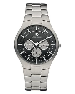 Danish Design IQ63Q952 Titanium Black/Silver Dial Quartz Classic Men's Watch - Picture 1 of 1