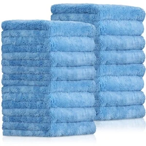 16 Pcs 15 Pcs Car Microfiber Towels Buffing Drying Wash Cleaning Cloths Plush La - Picture 1 of 7