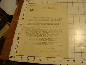 1920 LETTER FROM NEW YORK STATE for Tax on your AUTOMOBILE wow - Picture 1 of 2