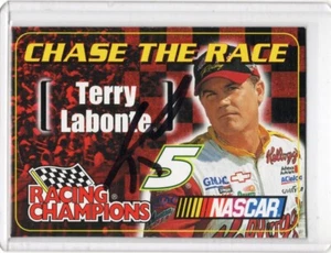 2001 Racing Champions Chase The Race Autogramm Terry Labonte KOSTENLOSER VERSAND - Bild 1 von 2