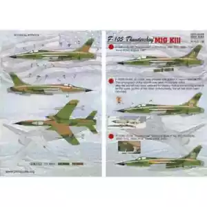 Calcomanías de avión escala impresa 32-009 F-105 Thunderchief D MiG Kil escala 1/32 - Imagen 1 de 3