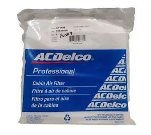 Genuine OEM GM ACDelco CF1196 Cabin Air Filter GM 19338059 - Picture 1 of 4