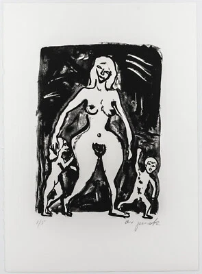 A.R. Penck handsigniert nummeriert Lithografie 63 x 45,5 cm Auflage 5 hier 1/5 - Bild 1 von 4