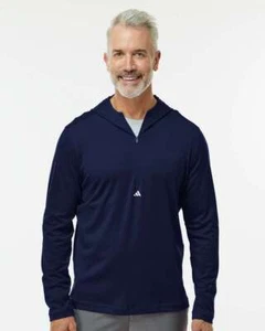 Suéter con capucha Adidas Lightweight Performance cuarto de cremallera A596 XS-4XL - Imagen 1 de 25
