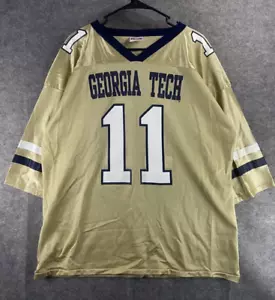 Camiseta deportiva Georgia Tech amarilla para hombre XL dorada IZAW #11 - Imagen 1 de 7