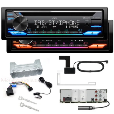 JVC KD-DB922BT mit DAB+ Antenne Autoradio Bluetooth 1-DIN für Android iOS iPhone - Bild 1 von 4