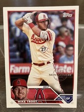 2023 Topps 582 Montgomery Club Stamped Mike Trout #27 Angels
