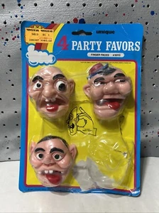 Vintage Rubber Grimace Face Lot Finger Face Ugly Puppet Ugly 1995 Unique - Picture 1 of 10
